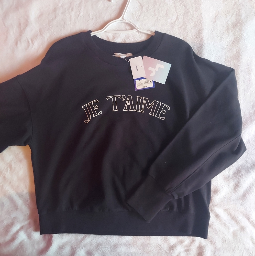 JoyLab Black Graphic Long Sleeve Hoodie